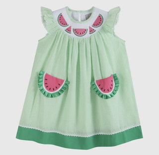 Watermelon Smocked Dress