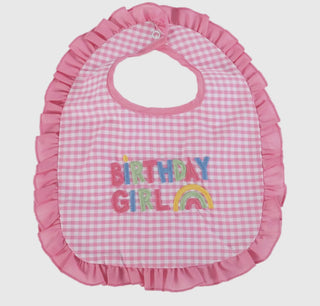 Gingham Birthday Bib