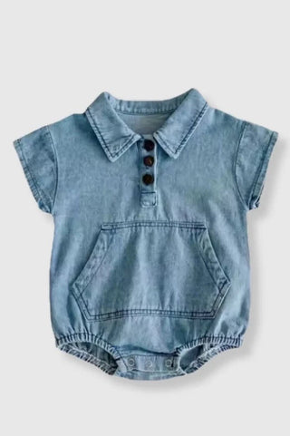 Dalton Denim Bubble Romper
