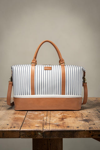Lee Striped Collection Canvas Duffle Bag