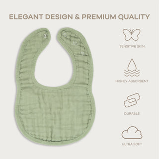 Muslin Cotton Adjustable Bibs