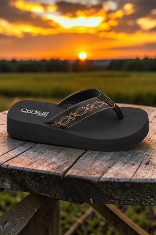 Overboard Flip Flops - Black