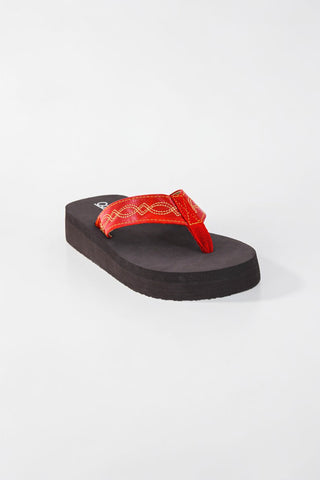 Overboard Flip Flops - Red
