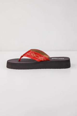 Overboard Flip Flops - Red