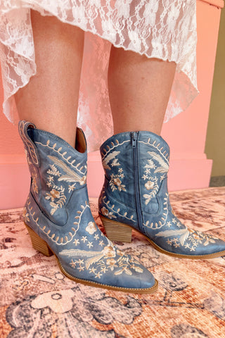 Let's Go Girl Embroidered Boots