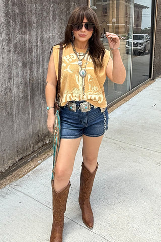 Midnight Cowboy Boxy Muscle Tee