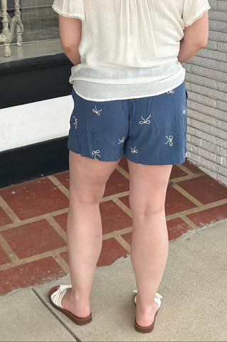 Bow Drawstring Shorts