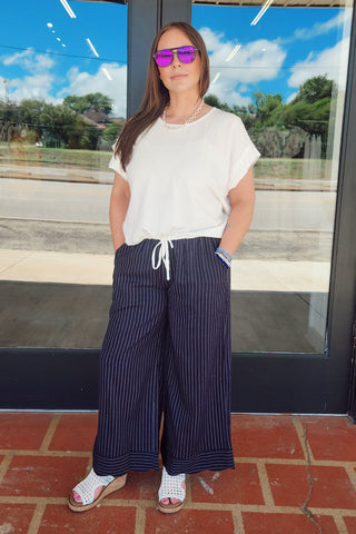 Susie Scalloped Hem Pants