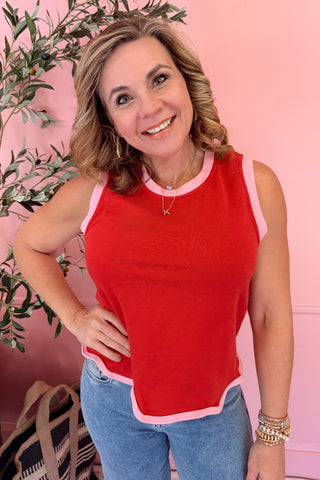 Mineral Wash Sleeveless Top