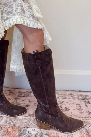 Hats Off Boots - Crinkle Espresso