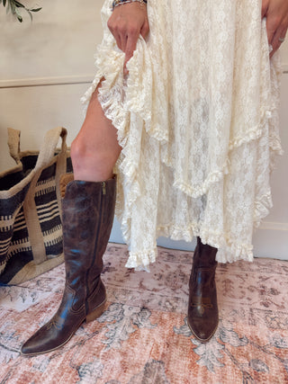 Hats Off Boots - Crinkle Espresso