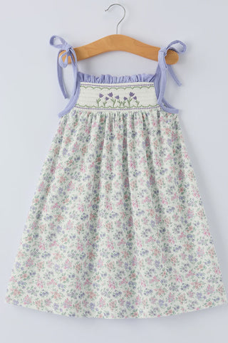 Lavender Fields Smocked Dress