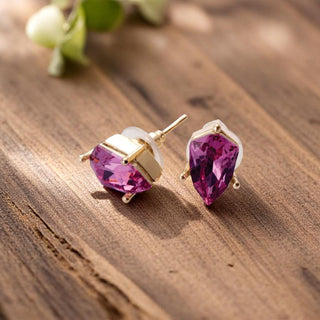 Precious Mauve Stud Earrings