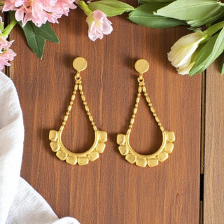 Barbara Gold Tone Earrings