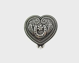 Heart Horse Shoe Cuff Ring