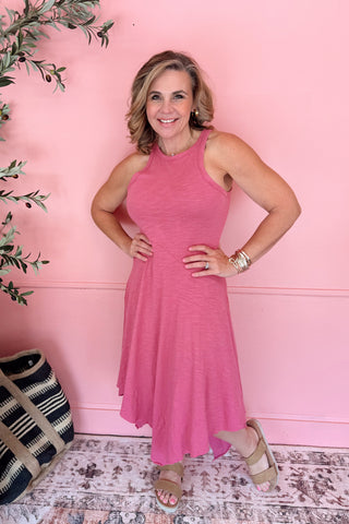 Dani Tank Top Dress - Pink