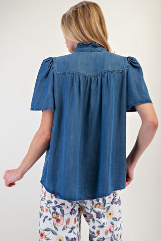 Daytripping Chambray Top