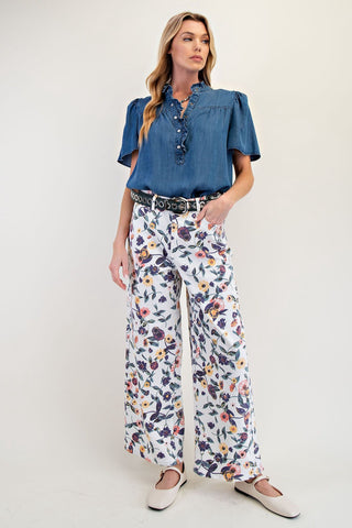 Daytripping Chambray Top