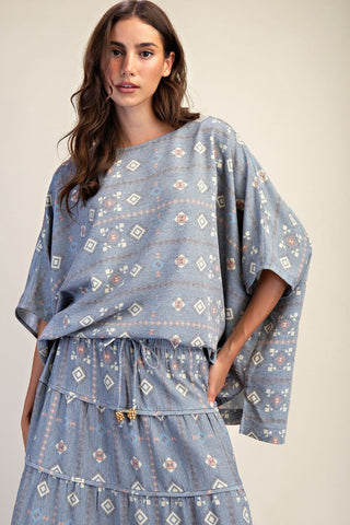 Southwest Skies Boxy Top