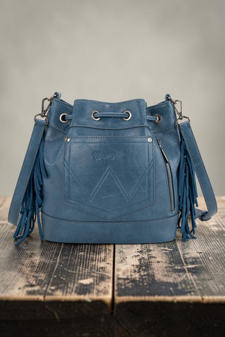Wrangler Southwestern Knitted Drawstring Crossbody Bag