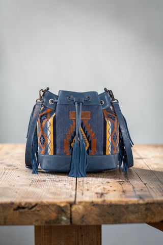 Wrangler Southwestern Knitted Drawstring Crossbody Bag