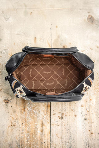 Wrangler Southwestern Print Duffle Bag- Black