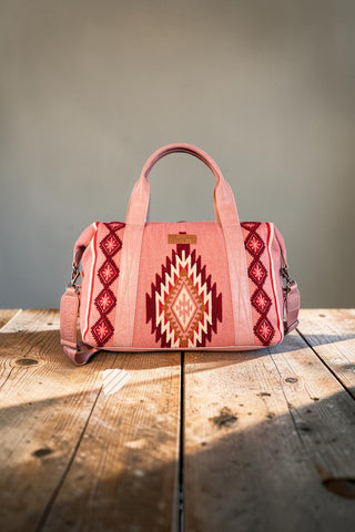 Wrangler Southwestern Print Duffle Bag - Hot Pink
