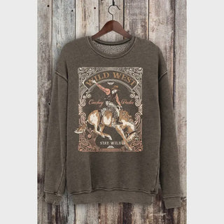 Mineral Brown Stay Wild Sweatshirt