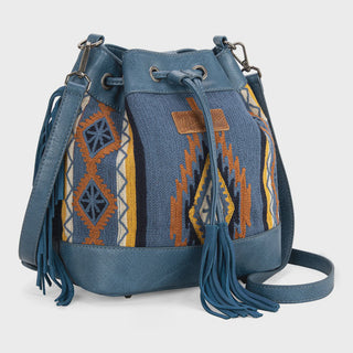 Wrangler Southwestern Knitted Drawstring Crossbody Bag