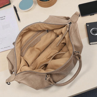 Indy Rustic Dual Handle Tote - Mushroom