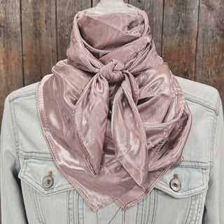 Tan Jacquard Wild Rag Scarf