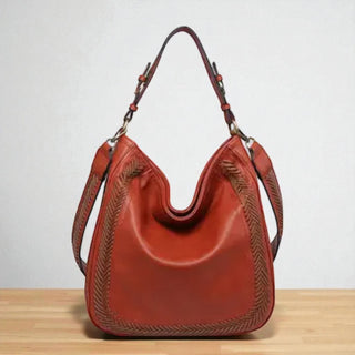 Aris Hobo w/ Whipstitch Strap - Rust