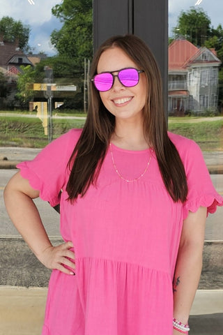 Briggs in Hot Pink Sunglasses