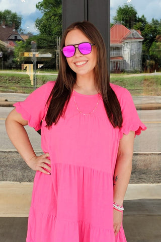 Briggs in Hot Pink Sunglasses