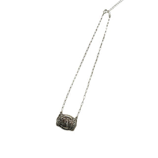 Western Belt Buckle Initial Necklace