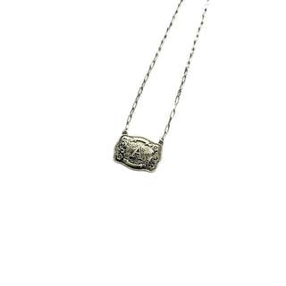 Western Belt Buckle Initial Necklace