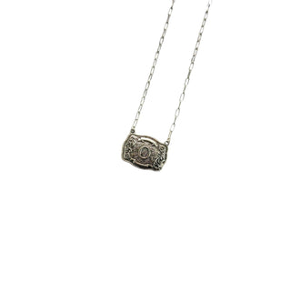 Western Belt Buckle Initial Necklace