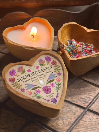 Surprise Candle - Heart Folk
