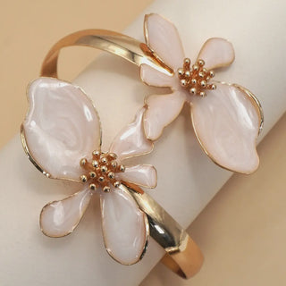 Open Cut Dogwood Adjustable Cuff Bracelet