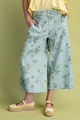 Greenley Cropped Twill Pants