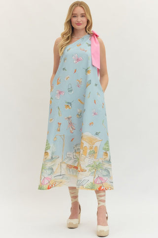 Summer Days One-Shoulder Dress