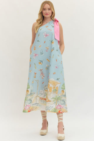 Summer Days One-Shoulder Dress