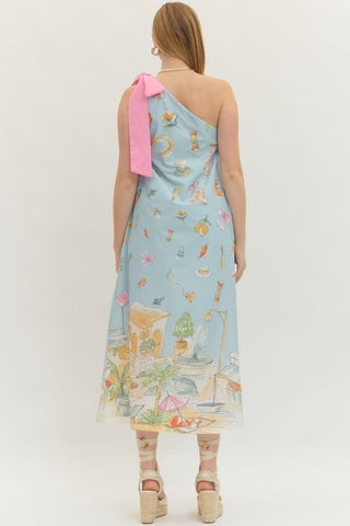 Summer Days One-Shoulder Dress