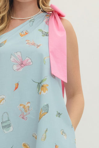 Summer Days One-Shoulder Dress