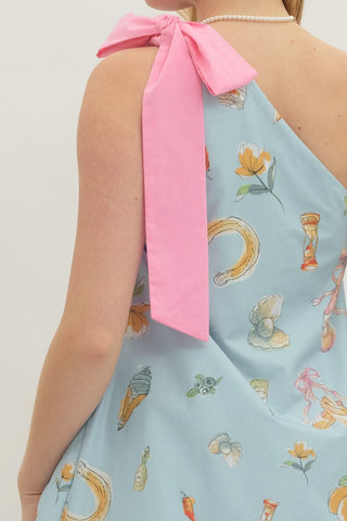 Summer Days One-Shoulder Dress
