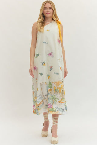 Summer Days One-Shoulder Dress