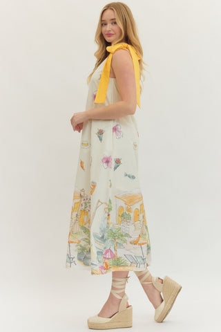 Summer Days One-Shoulder Dress