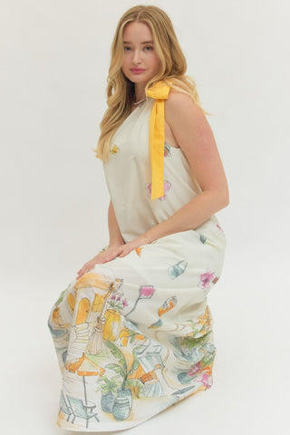 Summer Days One-Shoulder Dress