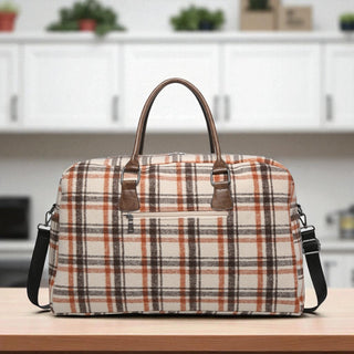 Florence Duffle Bag/Weekender - Plaid